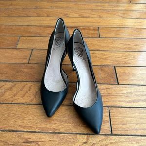 Vince Camuto Black Leather Pumps Women’s Size 8M